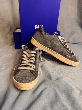 P448 John-W Sneakers Size 37 Peakary Glitter Metallic w/ Box